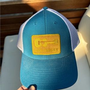 Patagonia Trucker Hat - Teal SnapBack- Live Simply-never worn